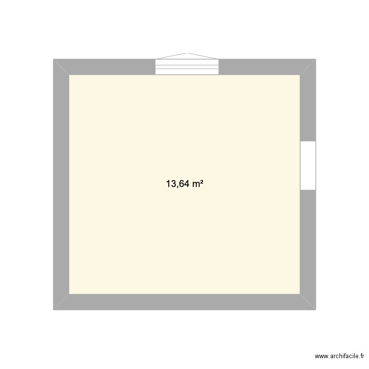 CHAMBRE VIERGE. Plan de 0 pièce et 0 m2