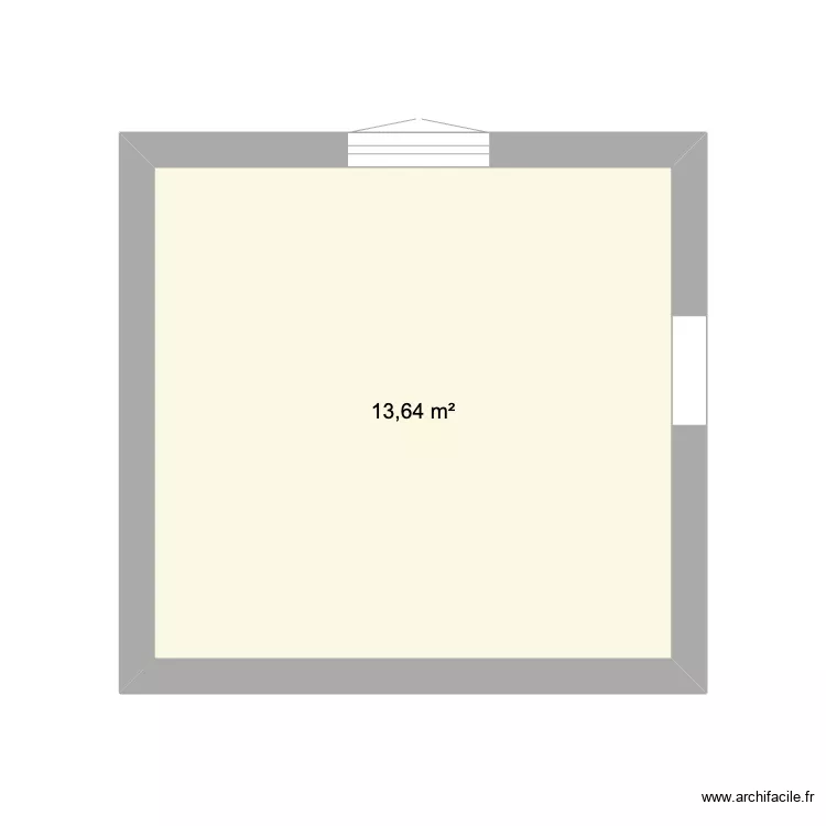 CHAMBRE VIERGE. Plan de 