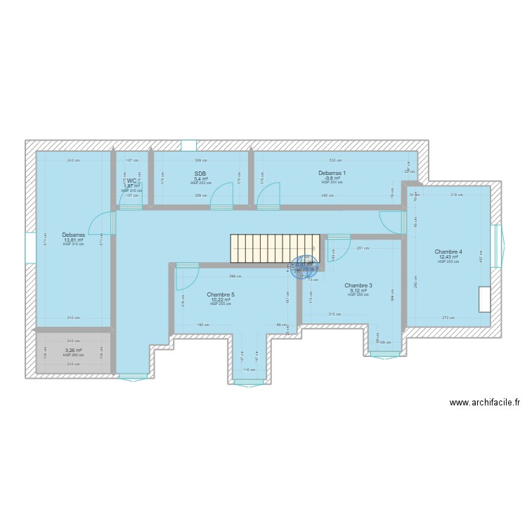 GAILLARD 1er ETAGE . Plan de 0 pièce et 0 m2