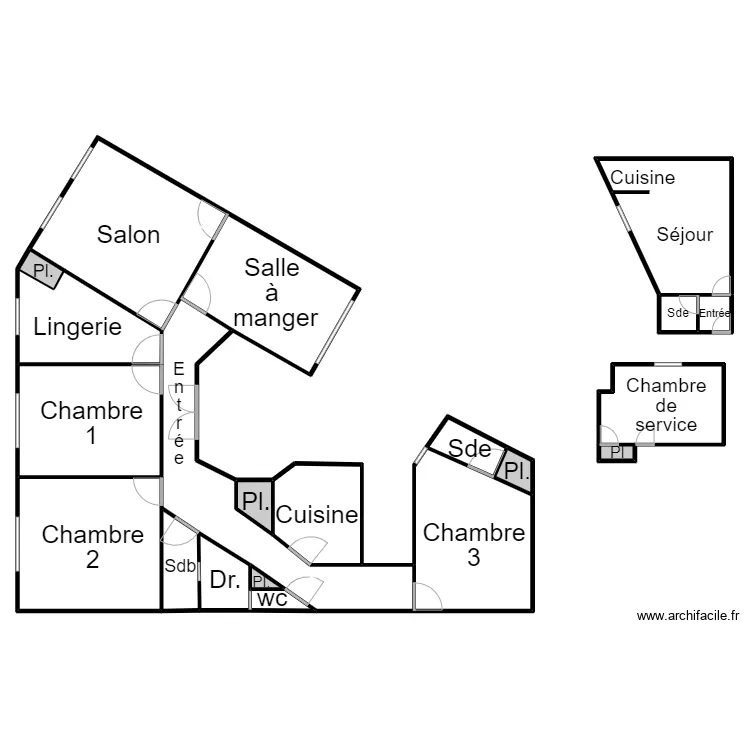 LEPRINCE 08/07. Plan de 