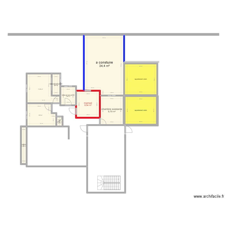 pour Mickael. Plan de 0 pièce et 0 m2