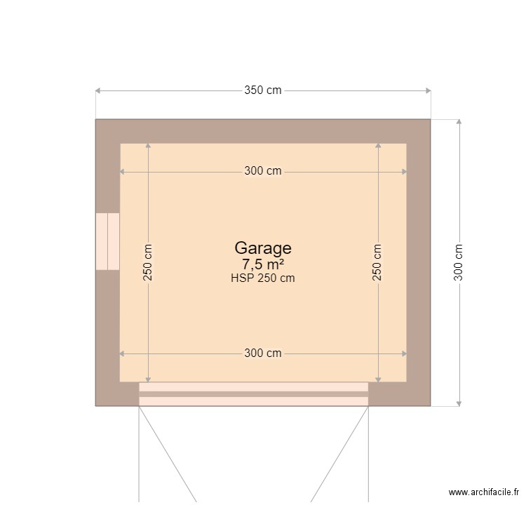 Garage plan. Plan de 0 pièce et 0 m2