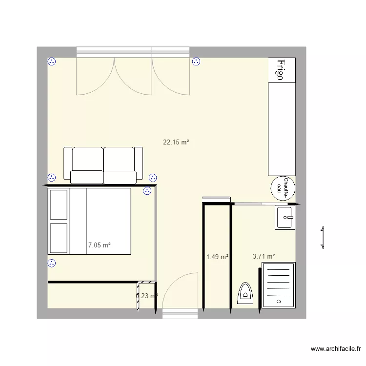 appartement gap 5 CV avec placard ds couloir. Plan de appartement gap 5 CV avec placard ds couloir. Plan de