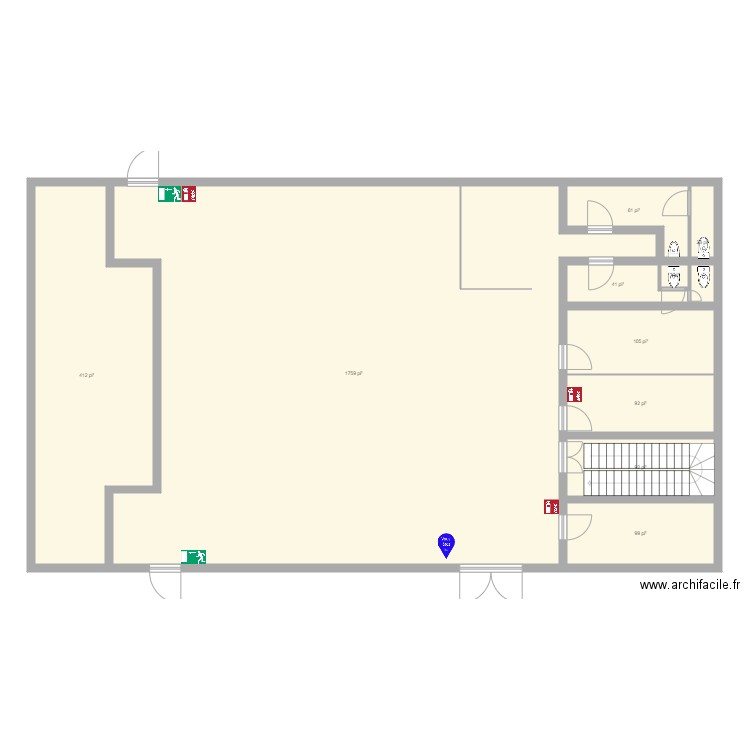 Plano de Iglesia. Plan de 0 pièce et 0 m2