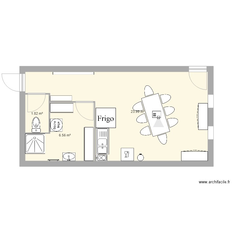 F salle de repos. Plan de 0 pièce et 0 m2