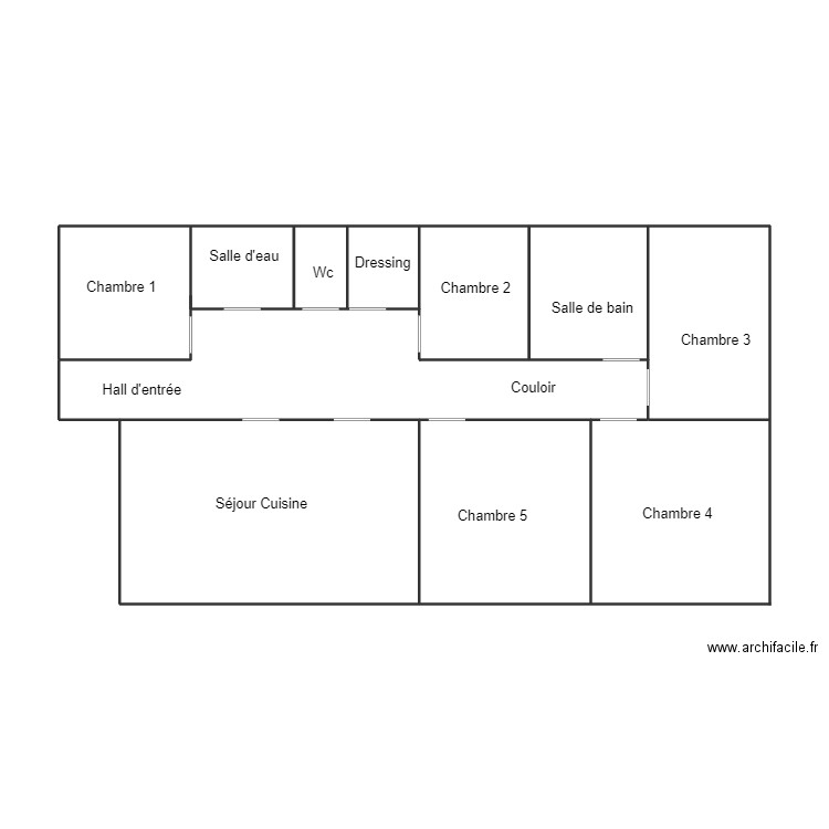 CONCARNEAU PASGRIMAUD APPT DROITE. Plan de 0 pièce et 0 m2