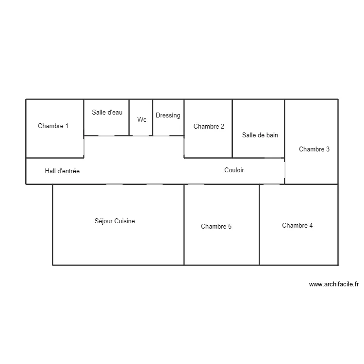 CONCARNEAU PASGRIMAUD APPT DROITE. Plan de 