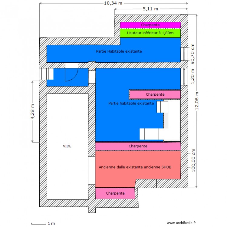 Actuel  Niveau  1. Plan de 0 pièce et 0 m2