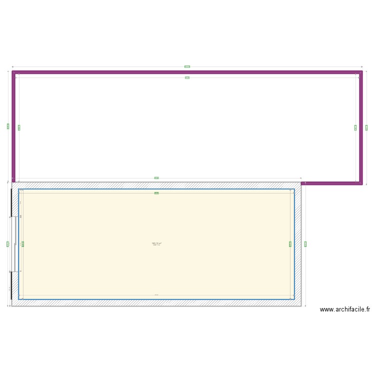 le puy. Plan de 1 pièce et 160 m2