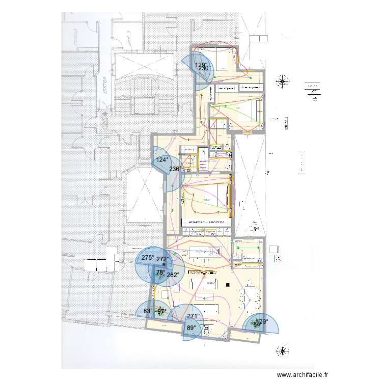 mdu15 gabanero enchufes luz . Plan de 11 pièces et 146 m2