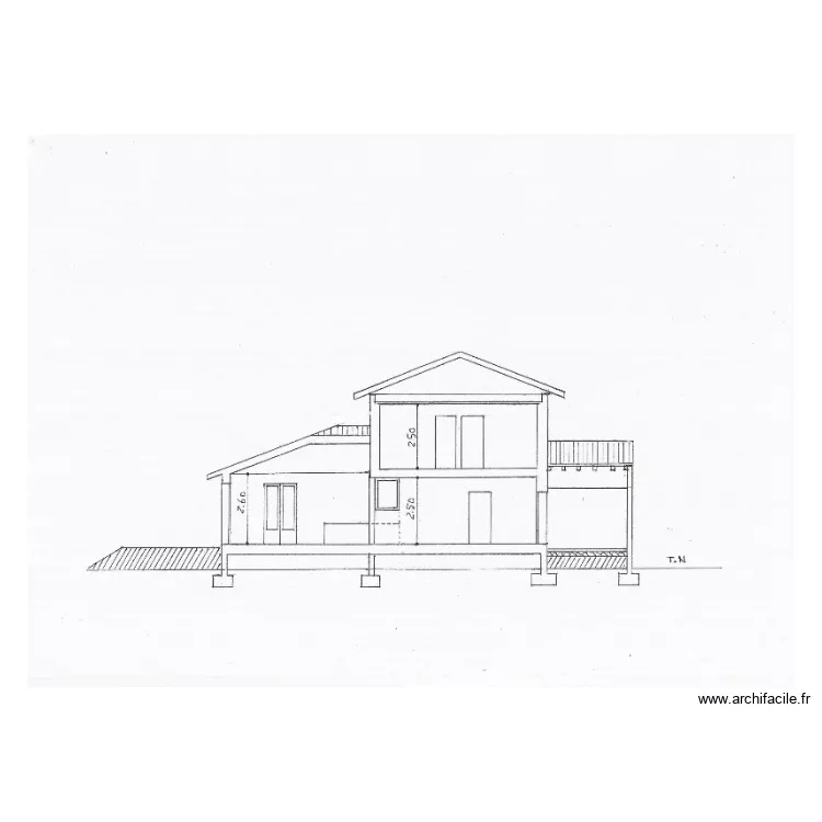 BARRA  THIROT COUPE AA. Plan de 