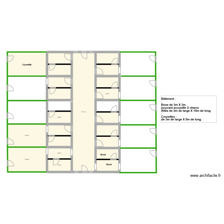 pension. Plan de 0 pièce et 0 m2