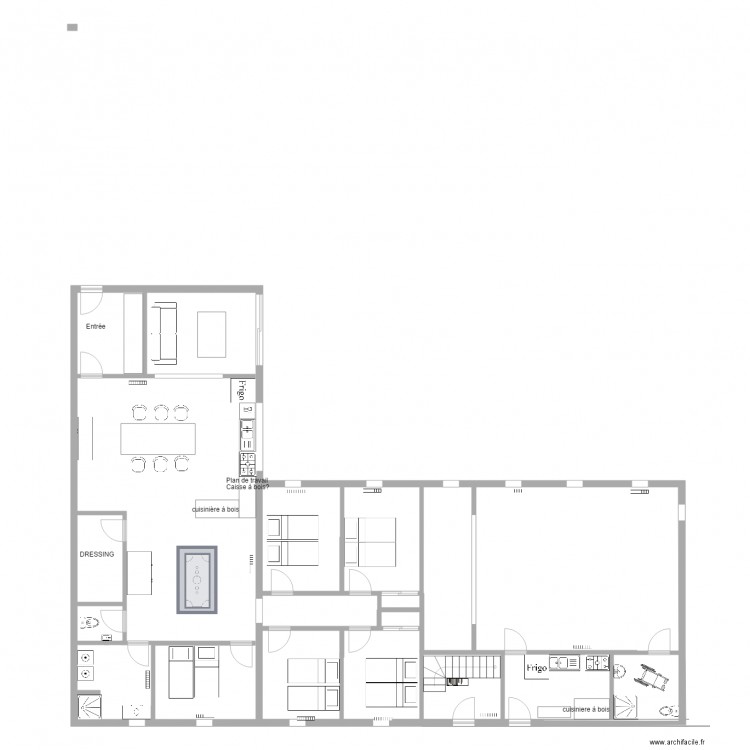 appartement en bas mofif C. Plan de 0 pièce et 0 m2