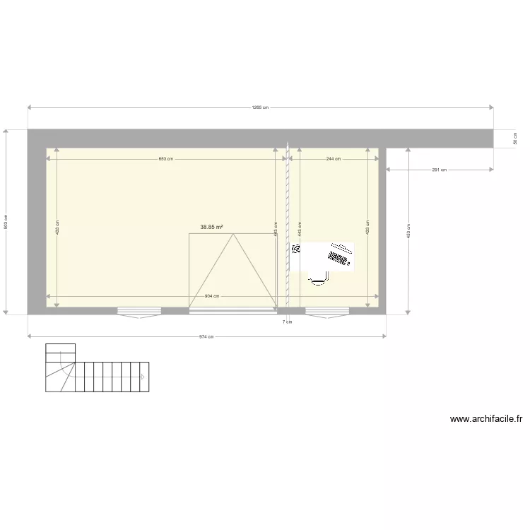 terasse. Plan de 