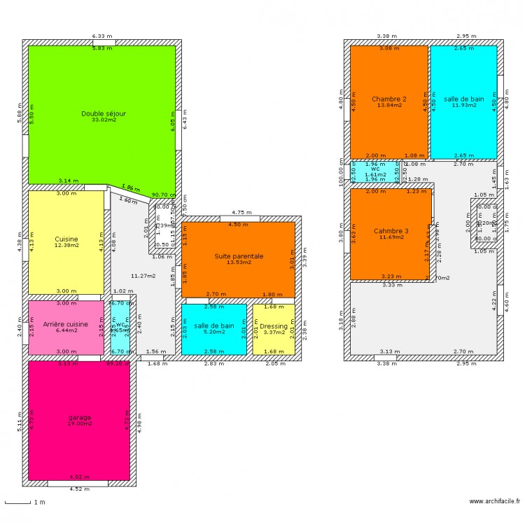 rez de chaussée / étage. Plan de 0 pièce et 0 m2