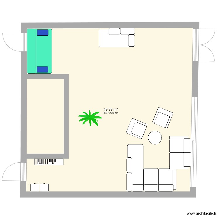 salle zen. Plan de 0 pièce et 0 m2