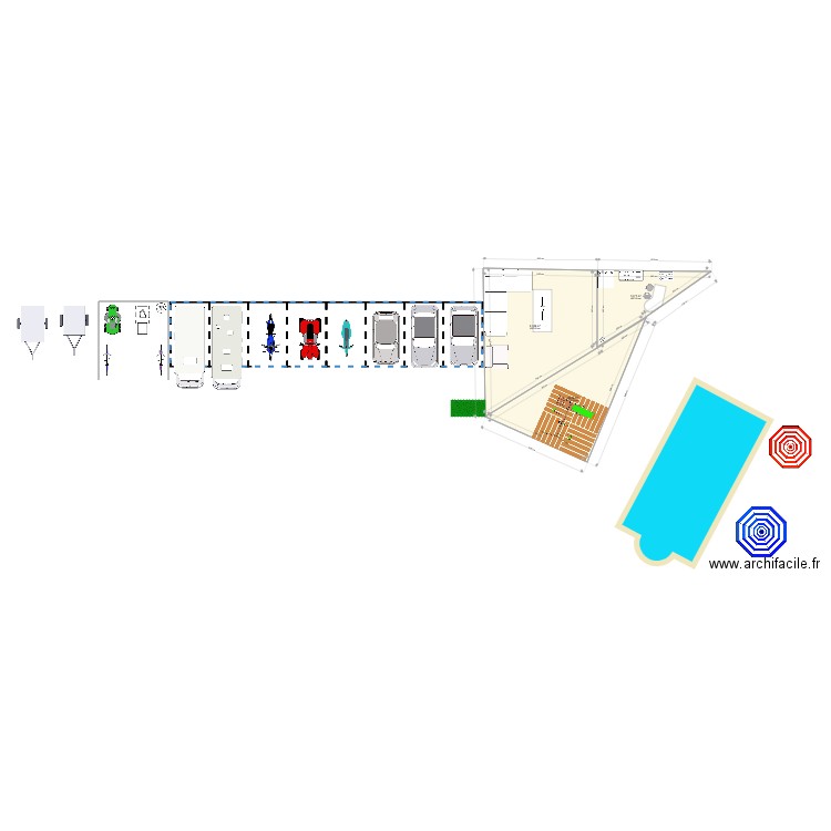 maps . Plan de 3 pièces et 85 m2