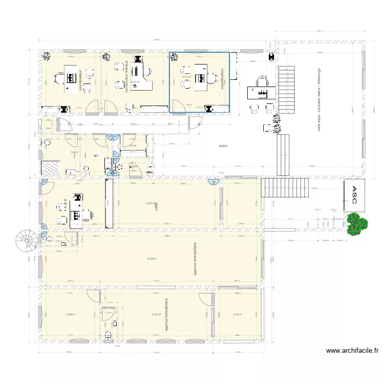 bureaux jambette 01 05 2020. Plan de 
