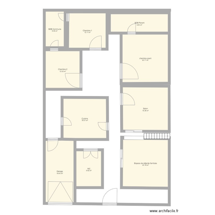 Maison Dalouch. Plan de 0 pièce et 0 m2