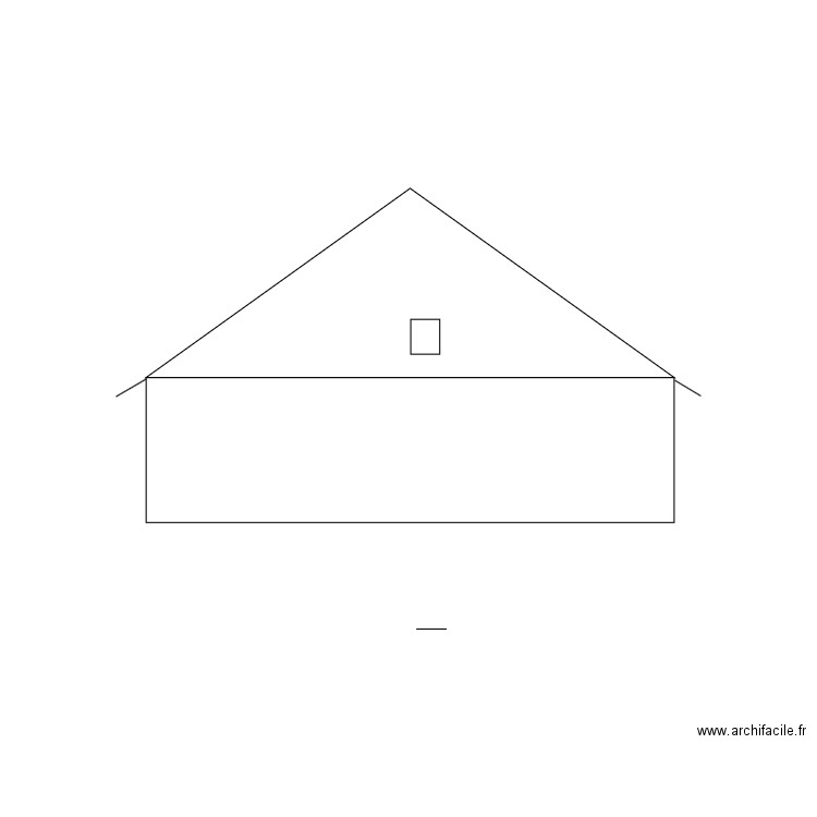 Façade nord. Plan de 0 pièce et 0 m2