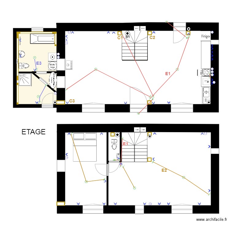maison BIP LL  E1 E2 E3. Plan de 0 pièce et 0 m2