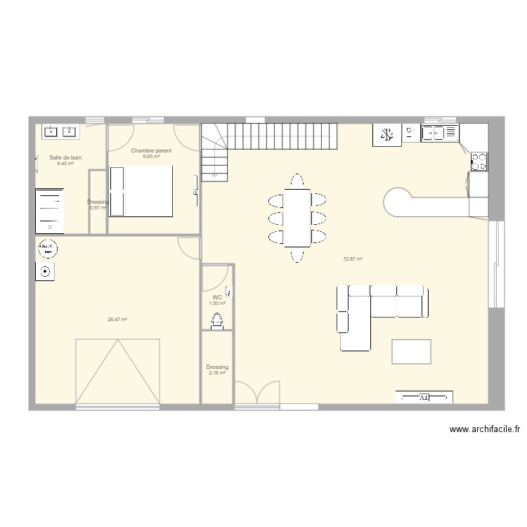 RDC atelier. Plan de 0 pièce et 0 m2