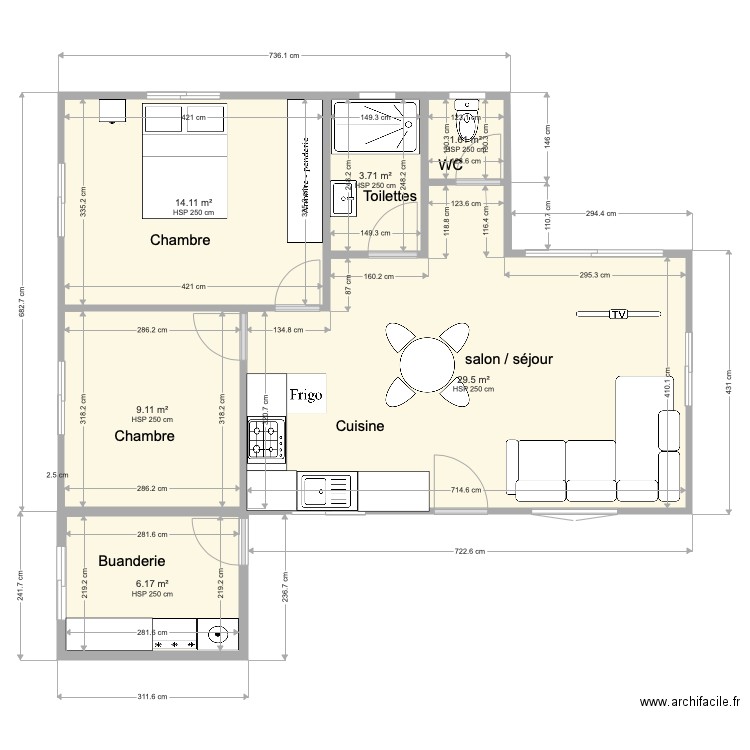 Plan villa campagne JUJU projet 3. Plan de 0 pièce et 0 m2