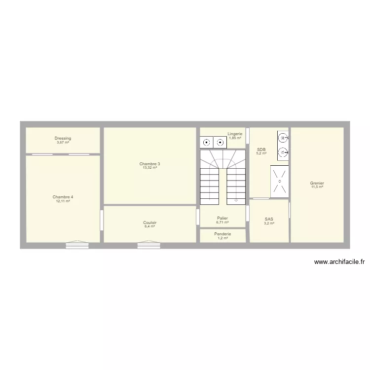 Epernay 2 eme etage 1. Plan de 