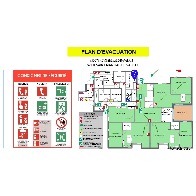 CRECHE NTN EVAC. Plan de 0 pièce et 0 m2