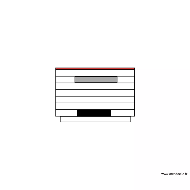 tete de lit n2. Plan de 