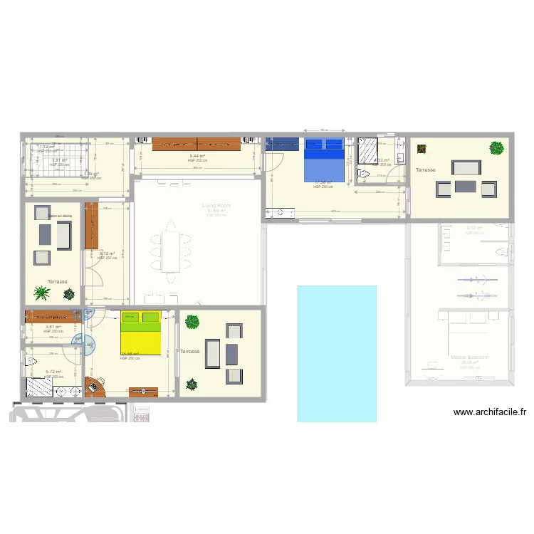 LIPA 1 and 8 with second floor V3. Plan de LIPA 1 and 8 with second floor V3. Plan de