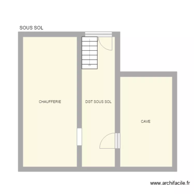 ZONCA ANGELO SOUS SOL. Plan de 