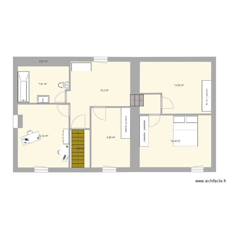 EtageBaz. Plan de 0 pièce et 0 m2
