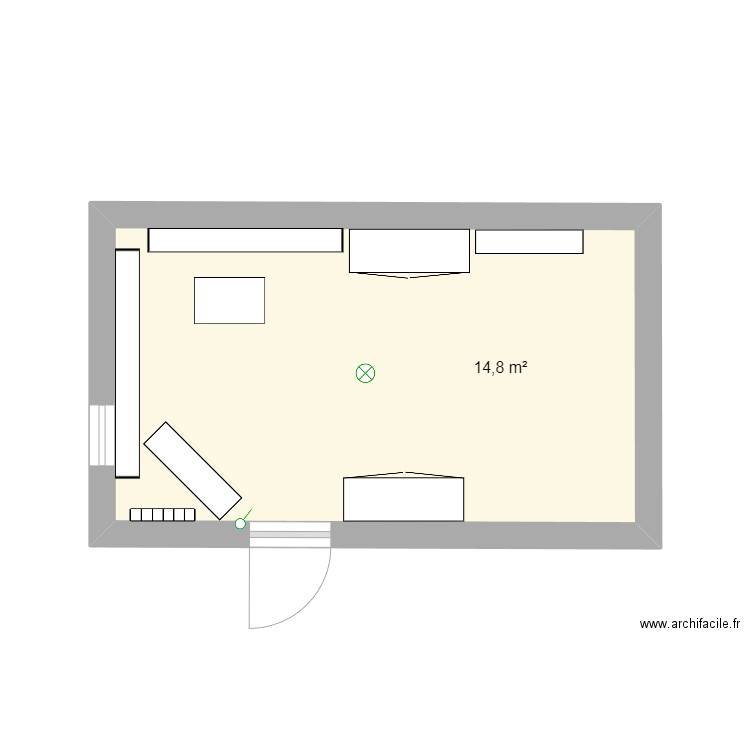 stream room roman. Plan de 0 pièce et 0 m2