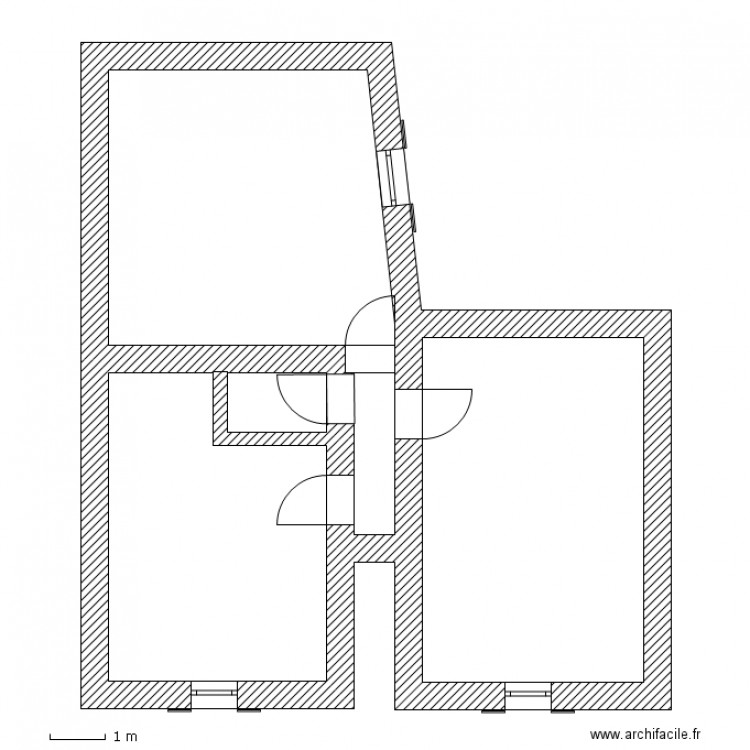 étage maison vierge. Plan de 0 pièce et 0 m2