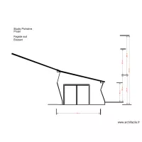 Studio Picholine Projet sur&eacute;l&eacute;vation Fa&ccedil;ade Sud Existant