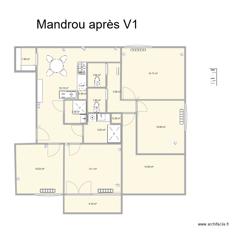 Castelneau Mandrou après. Plan de 0 pièce et 0 m2