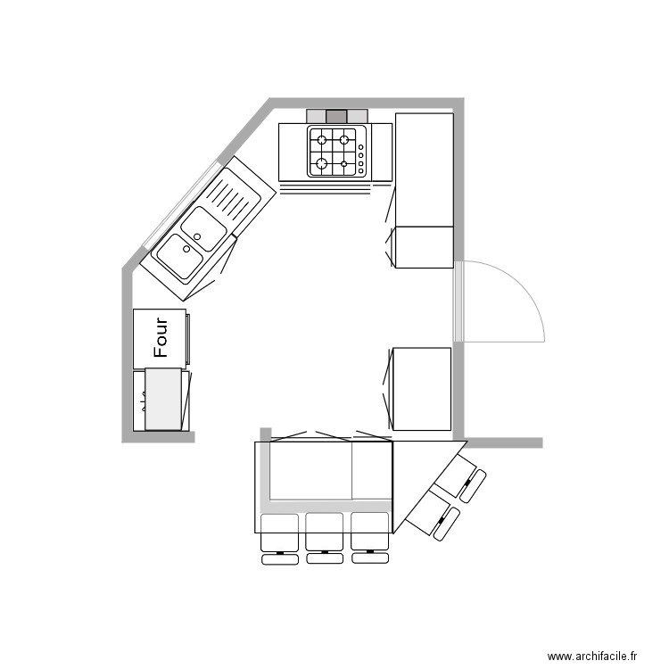 01Cuisine Guillaume Jess. Plan de 0 pièce et 0 m2