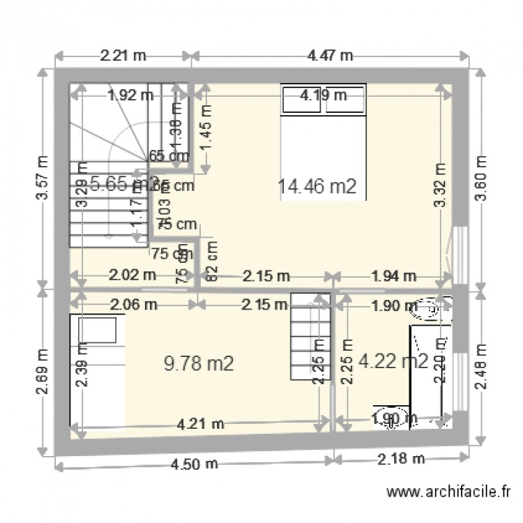 maison st simon plan2. Plan de 0 pièce et 0 m2