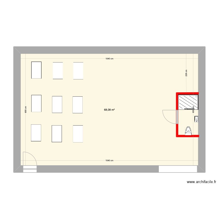 Salle Gym Albert 1er. Plan de 0 pièce et 0 m2