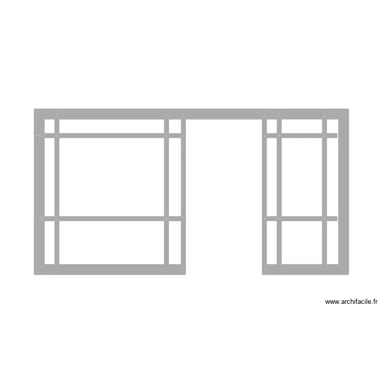 Anatole salon mur. Plan de 