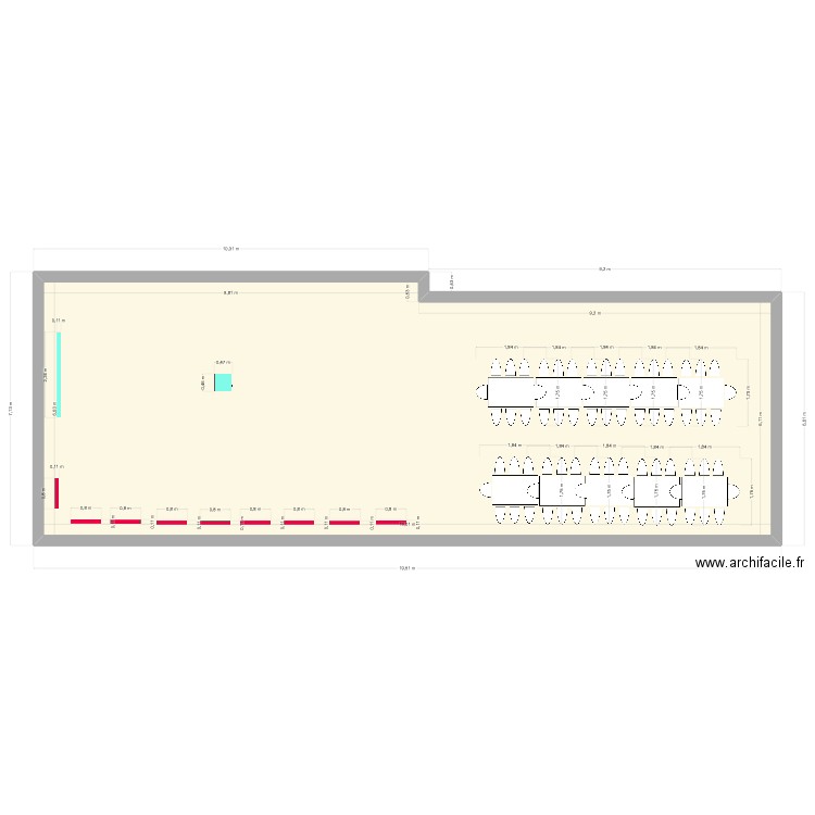 Salle polyvalente 12 02 2023. Plan de 0 pièce et 0 m2