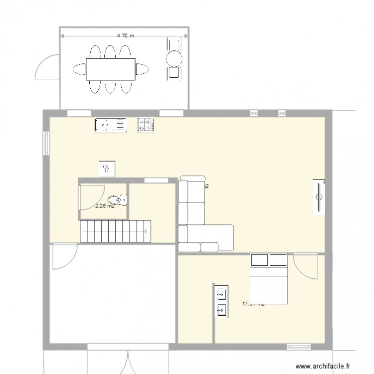 RDC ALTERNATIF 2. Plan de 0 pièce et 0 m2