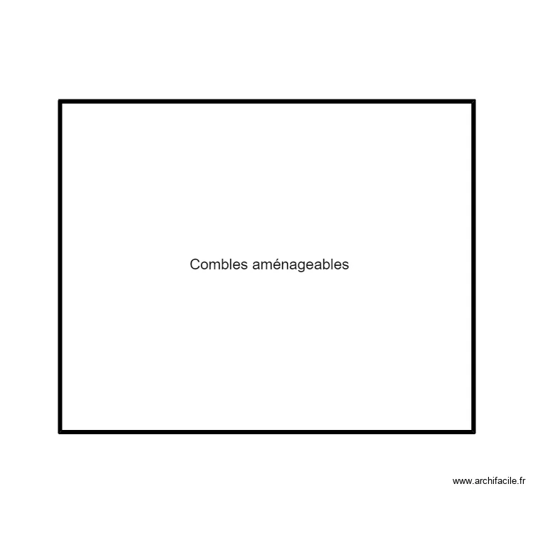 COMBLES AMENAGEABLES VERRY CAUSSE. Plan de 