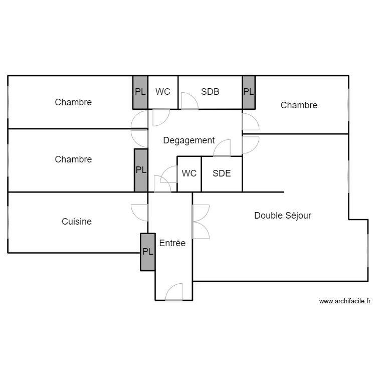 Plan baranes grand appart. Plan de 