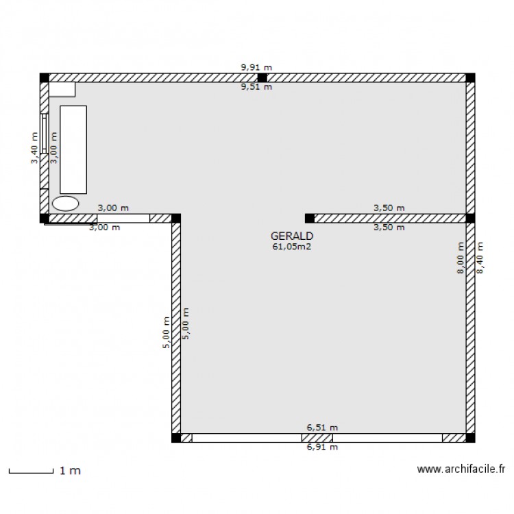 garage 2. Plan de 0 pièce et 0 m2