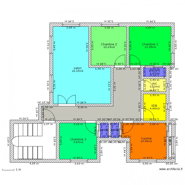 F 4 Etage (2ème variante) . Plan de 0 pièce et 0 m2