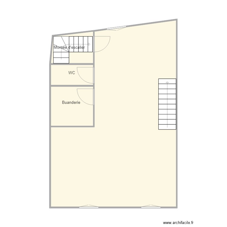 Marie jerome V2 etage 1. Plan de 4 pièces et 58 m2