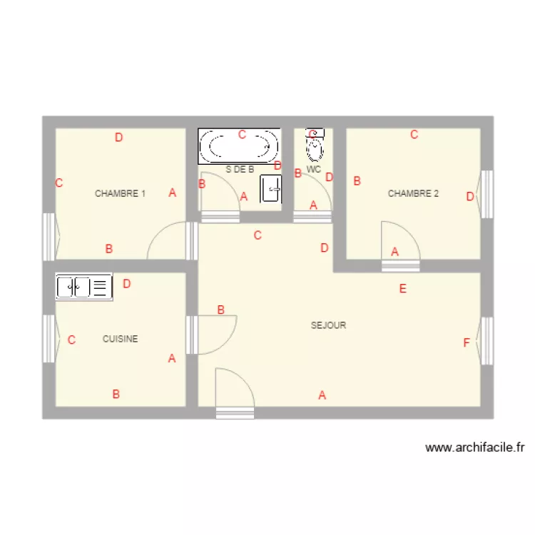 BOUSSARDON 5. Plan de BOUSSARDON 5. Plan de