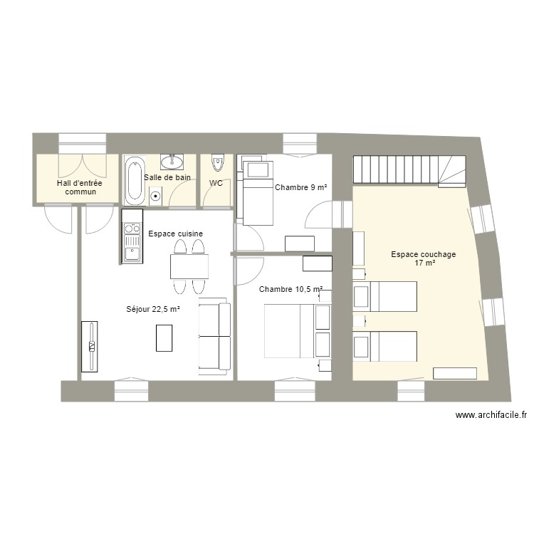 Gîte Isnard 5682 - Etage. Plan de 0 pièce et 0 m2